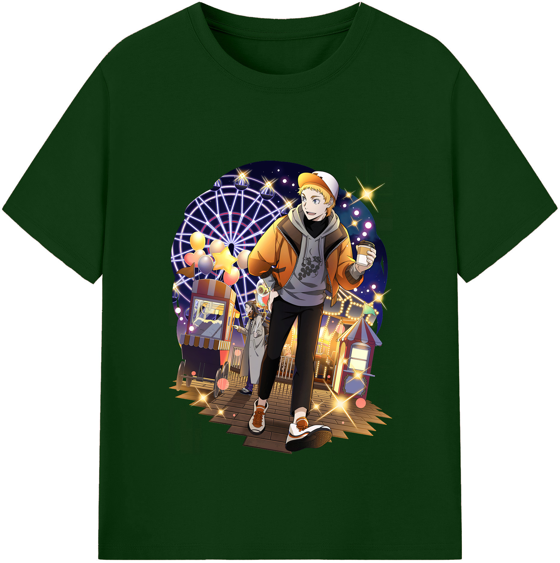 （画像用） 文豪ストレイドッグス Bungo Stray Dogs 綿100％半袖Tシャツ（フロントプリント）